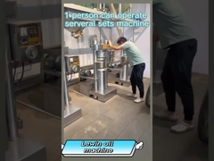 Πίεση πετρελαίου σασάμε με υδραυλική μηχανή λάδι