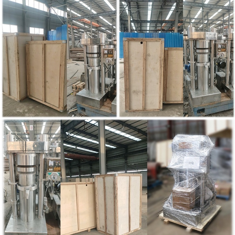 1.1KW Εύκολη λειτουργία Υδραυλικό πρέσαρ πετρελαίου Μηχανή παρασκευής ελαιόλαδου μεσημερινού 6YY-185 Εξοπλισμός επεξεργασίας ελαίου αβοκάντο